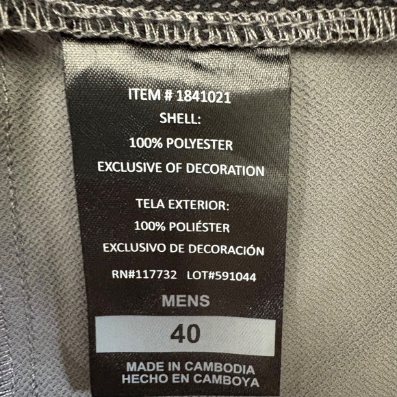 Gerry Men's Tech Shorts, Inseam 9 Inches, Waist 40, Gray, NWT - Picture 14 of 15